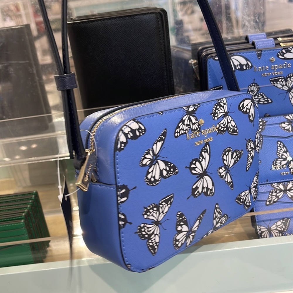 Kate Spade Staci Butterfly Sky Printed Mini Camera Bag, 
Blue Multi 
NWT - Picture 4 of 16